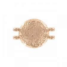 Cymbal ™ DQ metaal Connector Pithari Ii voor 11/0 kralen - Rosé goud